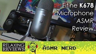 Yeti Bait?  Fifine K678 USB Microphone Test & Review [relaxing ASMR sounds for sleep & relaxation]