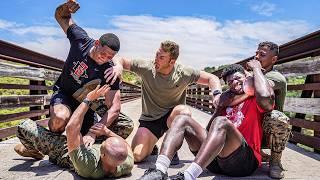 US Marines vs College Football Players | WHO'S FITTER?