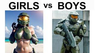 BOYS VS GIRLS MEMES HALO V2