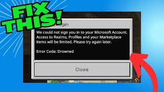 How To Fix Minecraft Error Code Drowned (Failed to Login)