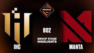 MANTA vs IHC ESPORTS - RES Regional SEA #3 - DOTA 2 2024 HIGHLIGHTS