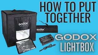 The best photo light box. How to SETUP your Godox LST40/60/80 -  60w Triple Light Mini Photo Studio