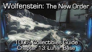 Wolfenstein: The New Order - Chapter 13 Collectibles - Lunar Base - Enigma Codes, Gold & Letters