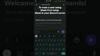 How to mute a user in Discord using Mee6 bot #roduz #discord