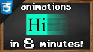 Learn CSS animation in 8 minutes ️