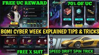 CYBER POINT REWARD BGMI AND CYBER WISHES DISCOUNT | CYBER WEEK EVENT EXPLAINED | SPEED DRIFT  TRICK