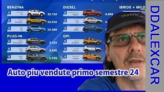 auto piu vendute primo semestre 24