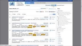 How to Search for a Known Standard on SAE's Digital Library