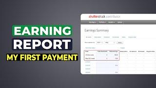 Earning Report My First Payment From Shutterstock | 2021