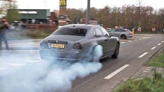 Mansory Rolls Royce Ghost Doing EPIC BURNOUTS!