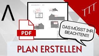 ALLPLAN - Plan erstellen - Bitte beachten!