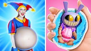 Pomni is Pregnant with Jax?! Digital Circus Makeover by Ha Hack and 123 GO!