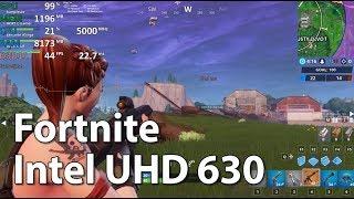Intel UHD Graphics 630 in Fortnite - Gameplay Benchmark Test