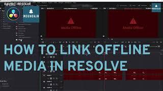 How to relink media in Davinci Resolve?