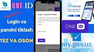 my.gov.uz (ONE ID) Login va parolni tiklash (2024-2025)