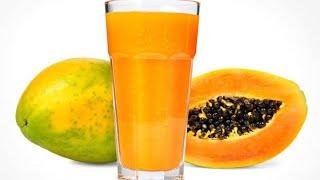 Paw paw juice recipe | Papaya juice for improved digestion and stomach health