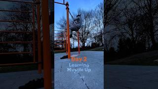 Day 2 of Learning the Muscle Up #calisthenics #muscleup #gymmotivation