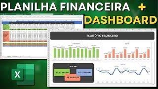 Como fazer Planilha de Controle Financeiro Pessoal no Excel | Download Grátis | Dashboard no Excel