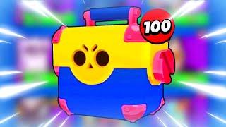  ОТКРЫЛА 100 МЕГАЯЩИКОВ НА НУЛЕВОМ АККАУНТЕ В БРАВЛ СТАРС | КЛЕО BRAWL STARS