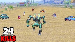 Proof That Mecha Robot is Absolutely Useless in BGMI • (24 KILLS) • BGMI Gameplay