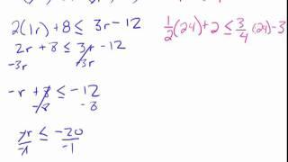 1-9 Equations an Inequalities Exercise Part 2