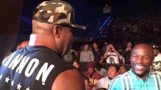 FLOYD MAYWEATHER MEETS SHANNON BRIGGS!! "LETS GO CHAMP" SAYS FLOYD MAYWEATHER