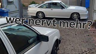 Opel Ascona C vs Opel Manta GSI - wer nervt mehr??? Heute suchen wir, wo das Wasser herkommt...