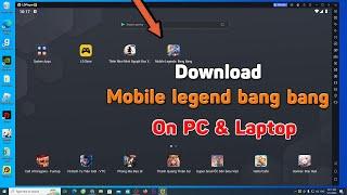 How to download Mobile legend bang bang on pc laptop - How to play mobile legend bang bang on pc