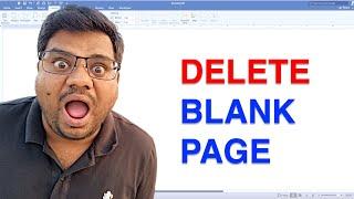 How To Delete Blank Page In Word MAC