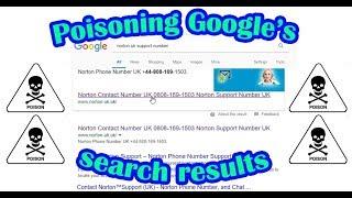 Poisoning Google's search results