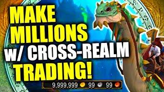 How To Make A Fortune w/ Cross-Realm Trading?! 9.4M In 24hrs! WoW Dragonflight Goldfarming