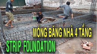 4-story house foundation /Construction of ice foundation