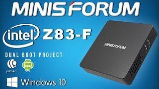 Minisforum Z83-F Intel Windows 10 Fanless Mini PC Review - Dual Boot PrimeOS