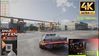 Cyberpunk 2077 FG + DLSS 4K Gameplay / STRIX RTX 4090 / AMD Ryzen 7 9800X3D