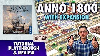 Anno 1800 with expansion: Tutorial, Playthrough, & Review