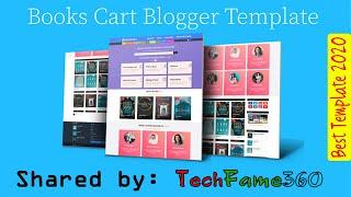 Create a Book Selling Website | Books Cart Blogger Template | Tech Fame 360