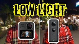 GoPro Max vs Insta360 One X: LOW LIGHT blur comparison  (GoPro MAX review)
