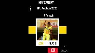 Ash na Sold to CSK #shorts #ipl2025megaauction #ipl #youtubeshorts