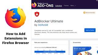 How to Add Extensions in Firefox Browser | Basics Of Computer007 |
