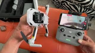 How to turn on dji mini 2 drone and controller