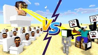 Minecraft Mobs - Crafting TV MAN & TITAN VS SKIBIDI TOILET - Minecraft Animation
