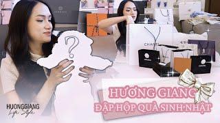 VLOG HƯƠNG GIANG ĐẬP HỘP QUÀ SINH NHẬT CÙNG NHÂN VẬT BÍ ẨN? | #HGLS9