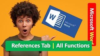 Microsoft Word References Tab All Functions | Learn Microsoft Word | MS Word