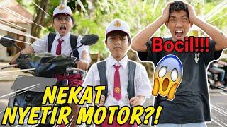 BOCIL NEKAT NYETIR MOTOR TERLAMBAT UJIAN DISEKOLAH?!! | Mikael TubeHD