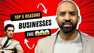 Why Do Businesses Fail - Top 5 Reasons - by Moe Kushner BSc. MSc.- Why do startups fail - Failure