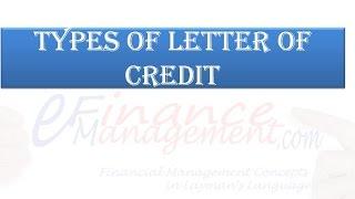Types of Letter of credit