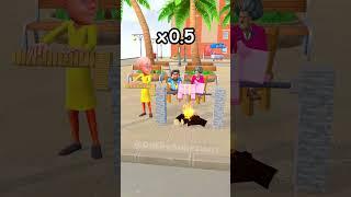 Skewer Rotation - x3 x2 x1 x0.5 x0.3 with Motu Patlu x Scary Teacher - #animation