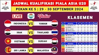 Jadwal Kualifikasi Piala Asia U20 - Indonesia vs Yaman - Kualifikasi Piala Asia U20 2024 2025