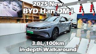 2025 New BYD Han DM-i 125km Hybrid Prestige Edition in-depth Walkaround - Big Bear Test Car