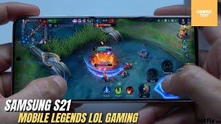 Samsung Galaxy S21 Mobile Legends Gaming test